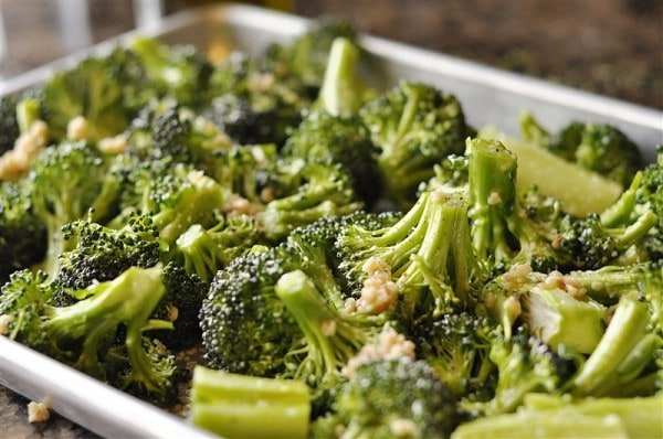Roasted Broccoli with Lemon, Garlic and Parmesan